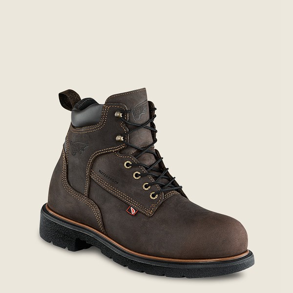 Bottes de Sécurité Red Wing - Dynaforce® - 6-Inch Insulated Waterproof Toe - Marron Foncé - Homme 91